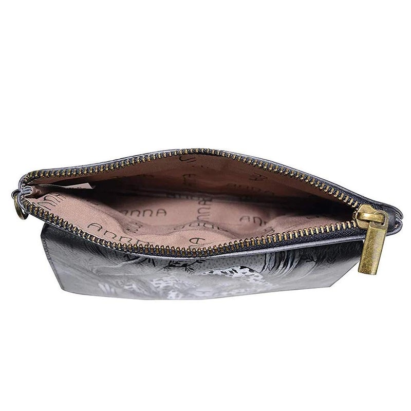 Anna by Anuschka womens Wristlet Wallet & Organizer - Genuine Leather, African Leopard, One Size US - Image 3
